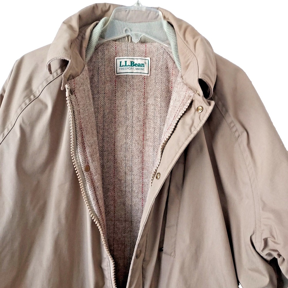 Vtg LL Bean Men's XLT 80s Blanket Lined Field Barn Chore Jacket Coat Read